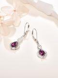 wholesale 925 Sterling Silver Infinity Birthstone Dangle Earrings for Women-0-1