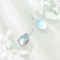 wholesale 925 Sterling Silver Tree of Life Butterfly Moonstone Drop Earrings for Women-0-1