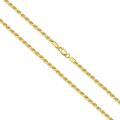 wholesale Sterling Silver Genuine Gold Plated Cable Chain Necklace for Men Women-0-13