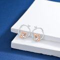 wholesale 925 Sterling Silver 925 Corgi Puppy Hoop Earrings for Women - Cute Pet-0-4