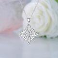 wholesale Sterling Silver Celtic Necklace with Tree of Life Witches Knot Claddagh Peace Viking Hamsa Pentagram Ankh Pendant Gift for Women Men-0-2