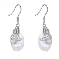 wholesale 925 Sterling Silver Dragonfly Keshi Pearl Teardrop Dangle Earrings Wholesale for Women's  Ideas-0-0