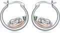 wholesale 925 Sterling Silver Koala Bear Sleeping in Nest Hoop Earrings - Adorable Gift for Her-0-0