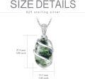 wholesale Sterling Silver Gemstone Urn Necklace for Ashes Memorial Jewelry-0-19