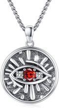 wholesale 925 Sterling Silver Red Evil Eye Pendant  24-0-0