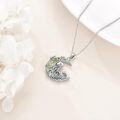 wholesale 925 Sterling Silver Moon Mushroom Pendant Necklace for Women Gifts-0-2