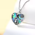 TOUPOP 925 Sterling Silver Stone Ash Necklace Pet Memorial Jewelry-0-2