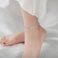 wholesale 925 Sterling Silver Evil Eye Bracelet With Blue Gemstone And Crystal Details-0-3