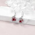 wholesale 925 Sterling Silver Tree Of Life Drop Earrings Wholesale With Green Stone-0-38