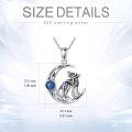 wholesale Wolf Necklace 925 Sterling Silver Celtic Knot Wolf Medallion Pendant Wolf Jewelry Gifts For Women Men -0-5