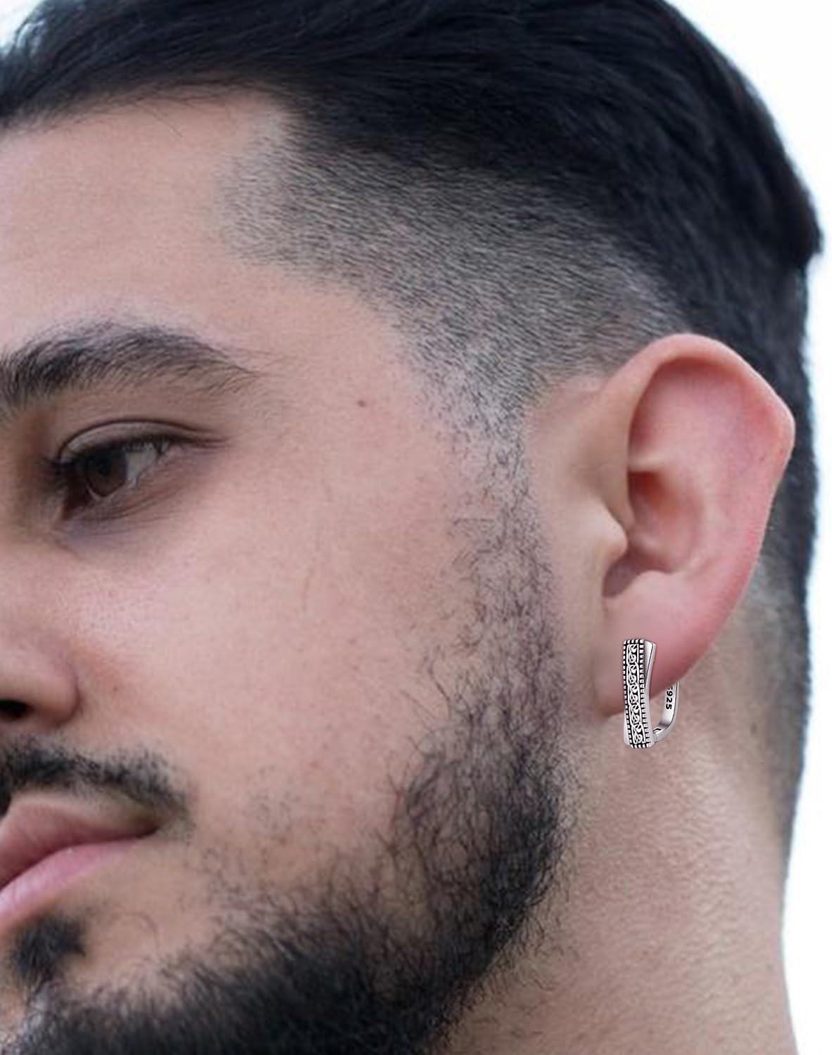 wholesale 925 Sterling Silver Celtic Knot Hoop Earring Set - Mens Womens Fashion -0-4