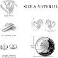wholesale 925 Sterling Silver Heart-Shaped Horse Studs for Women - Hypoallergenic Jewelry-0-4