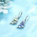 wholesale 925 Sterling Silver Abalone Shell Butterfly Drop Earrings for Women-0-1