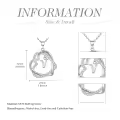 TOUPOP 925 Sterling Silver Heart Initial Double Heart Pendant Necklace Birthday Christmas Gifts For Women-0-5