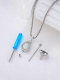 wholesale Sterling Silver Opal Urn Necklace for Ashes Cremation Jewelry-0-43