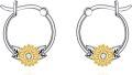 wholesale 925 Sterling Silver Sunflower Hoop Earrings with Cubic Zirconia for Women Girls Gift-0-0