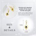 wholesale 925 Sterling Silver Teardrop Filigree Leverback Drop Earrings with Black Onyx and Gold Plating-0-4