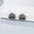 wholesale 925 Sterling Silver Tree Of Life Earrings Wholesale With Rainbow Abalone Shell-0-11