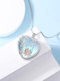 wholesale 925 Sterling Silver Tree of Life Swing Sisters Pendant Necklace for Women Girls Gifts Jewelry-0-1