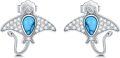 wholesale 925 Sterling Silver Hummingbird Hoop Earrings for Women - Hypoallergenic  Set-0-0