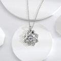 wholesale 925 Sterling Silver Metal Stone Spiritual Jewelry with Evil Eye and Lotus Necklace-0-2