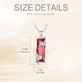 wholesale 925 Sterling Silver Red Crystal Scorpion Pendant Necklaces for Women and Men - Scorpio Zodiac s with Box-0-5