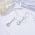 wholesale 925 Sterling Silver Tennis Racket Drop Dangle Earrings for Women Sports Lover -0-4