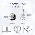 wholesale 925 Sterling Silver Anchor Necklace with Heart Cross Pendant Faith Hope Charity Jewelry for Women Men Birthday Gifts-0-3