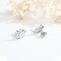 wholesale 925 Sterling Silver Seal Stud Earrings Sea Animal Jewelry for Women Girls Gift 48x36mm-0-1