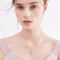 wholesale 925 Sterling Silver Mom Heart Shape Animal Pendant Necklaces for Women Girls Family Love Gift-0-82