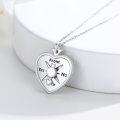 wholesale 925 Sterling Silver Heart-Shaped Celtic Knot Compass Locket Necklace for Women-0-1