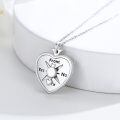 wholesale 925 Sterling Silver Heart-Shaped Celtic Knot Compass Locket Necklace for Women-0-1