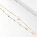 wholesale 14K Gold Freshwater Pearl Adjustable Chain Bracelet for Women Elegant s-0-1