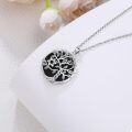 wholesale 925 Sterling Silver Black Onyx Star of David Tree of Life Necklace Celtic Jewelry-0-2