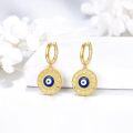 wholesale 925 Sterling Silver Blue Evil Eye Huggie Hoops for Women's Fashion s-0-1