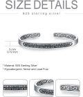 wholesale Sterling Silver Celtic Strength Mantra Cuff Bracelet Poiuy Inspirational Jewelry Gift-0-83