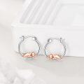 wholesale 925 Sterling Silver Dinosaur Hoop Earrings - Adorable Gift for Girls and Women-0-3