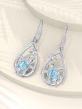 wholesale 925 Sterling Silver Larimar Sea Turtle Starfish Drop Earrings For Women-0-4