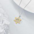 wholesale 925 Sterling Silver Star of David Cross Pendant Necklace  for Men & Women-0-3
