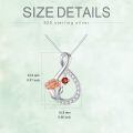 TOUPOP Sterling Silver Floral Pendant Birth Month Flower Necklace-0-4