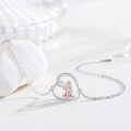 wholesale 925 Sterling Silver Heart Charm Bracelet With Engraved Couple Design-0-1