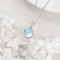 wholesale  Sterling Silver Moonstone Dragonfly Necklace for Women -0-4