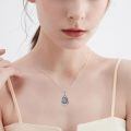 wholesale 925 Sterling Silver Teardrop Jesus Face Pendant with Crown of Thorns - Gothic Punk Style Necklace for Women and Men-0-1
