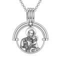 wholesale 925 Sterling Silver Pendant Necklace With Religious Figure Design-0-0