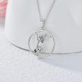 wholesale 925 Sterling Silver Raccoon Mother Daughter Pendant Necklaces for Women Girls  Ideas-0-3