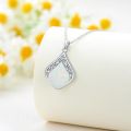 wholesale Sterling Silver Natural Gemstone Teardrop Filigree Celtic Knot Necklace-0-9