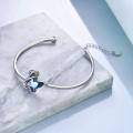 wholesale 925 Sterling Silver Blue Butterfly Bracelet-0-2