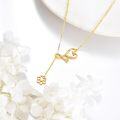 wholesale 14K Gold Caduceus Heart Pendant Necklace Medical Symbol s for Nurses-0-4