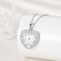 wholesale 925 Sterling Silver Heart Pendant with Mustard Seed Charm - Faith Jewelry for Women and Girls-0-2