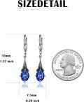 wholesale Sterling Silver Austrian Crystal Vintage Drop Dangle Leverback Earrings-0-36